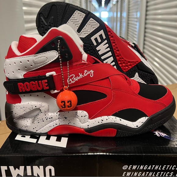 NEW!!!! PATRICK EWING RED ROGUE MENS NEW WITH BOX CHOOSE YOUR SIZE 1BM01309-602 - Picture 3 of 12